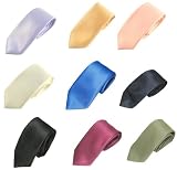 Wholesale Lot Mens 10 Skinny Neck Tie New Necktie Solid Color