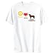 T-Shirt Mens White  Peace, Love, Bernese Mountain Dog  Dogs