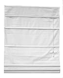 Lewis Hyman 908905 Elegant Fabric Roman 35-by-72-Inch Shade, Cool White