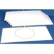 6 White Velvet Jewelry Chain Display Pad Showcase Tray Inserts 14 1/8"