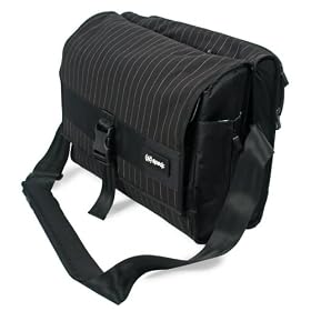 Speck Products NBAG-CORE15-PINBLK CorePack Notebook Messenger Bag for Laptops up to 15 Inches (Speakeasy Black Pinstripe)