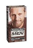 Just for Men Brush-In Color Gel, Mustache and Beard, Light Brown M-25, 1 kit, (Pack of 3)