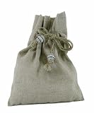 Homespun Linen lavender sachet natural lavender - refillable