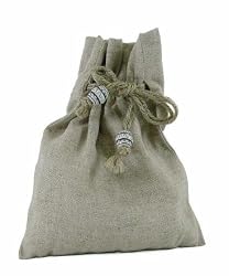 Homespun Linen lavender sachet natural lavender - refillable