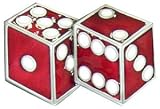 Mens Red Dice Metal Lucky Collection Belt Buckle