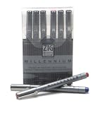 Zig Pen Sets Millennium .05 Pen Set of 8