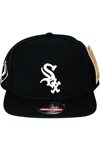 MLB Men's Chicago White Sox Blockhead Snapback Cap (Black, Adjustable)
