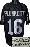 Jim Plunkett signed Oakland Raiders Black Prostyle Jersey SBXV MVP