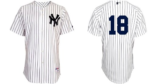 Wholesale New York Yankees #18 Johnny Damon White Baseball Jerseys for Men 2011 Cool Base MLB Authentic Baseball Jerseys Mlb Jerseys Sports Jerseys Baseball (Size 48=m 50=l 52=xl 54=xxl 56=xxxl)