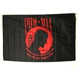 POW-MIA Red Flag (3' x 5', 100% Polyester)