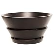 Handmade Black Mango Wood Decorative Triple Tier Bowl