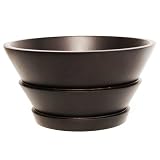 EXP Handmade Black Mango Wood Decorative Triple Tier Bowl