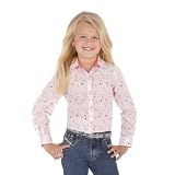 Wrangler® 20X Girls Horseshoe Print Blouse by Wrangler