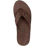 Rainbow Basic Leather Sandals - Expresso Med