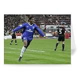 Didier Drogba - Greeting Card (Pack of 2) - 7x5 inch - Art247 - Standard Size - Pack Of 2
