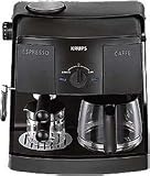 Krups XP1500 Coffee and Espresso Combination Machine, Black