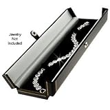 Classic Leatherette Black Double Doors Bracelet Gift Box