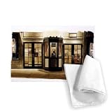 Movie Theatre Nocturne, 1998 (w/c on paper) .. - Tea Towel 100% Cotton - Art247 - Tea Towel - 46x70cm