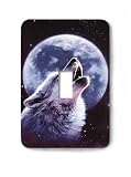 Howling Wolf Decorative Steel Switchplate Cover