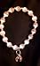 White Cats Eye Glass Bead Awareness Bracelet - White Ribbons Support Lung Cancer, Mesothelioma, Diabetes, Blindness, Osteoporosis and Retinoblastoma Awareness Bracelet (Contact Me for Other Sizes Available & Fundraising Pricing for Organizations)