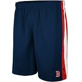MLB Majestic Boston Red Sox Navy Blue Umpire Call Mesh Shorts (X-Large)