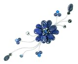 Lapis lazuli brooch, 'Blue Bouquet' 4.1 W 1 L