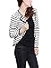Allegra K Women Notched Lapel Striped Blazer Jacket