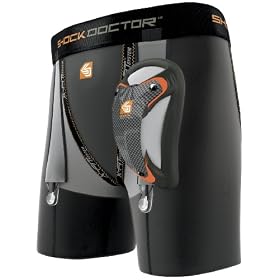 Shock Doctor Mens Ultra Bio Hockey Jock with Ultra Carbon Flex Cup by
