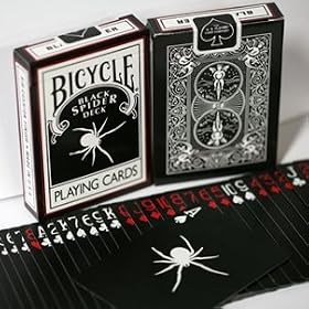 Cartes Bicycle BLACK Spider DECK