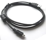 USB Charger Cable Cord Lead Wire for Kodak EasyShare Easy-Share M5350, M522, M530, M531, M532, M550, M552, M575, M580, M583, M590 Digital Camera Cable - 5 Feet Black - Hi-Tech Dealz®