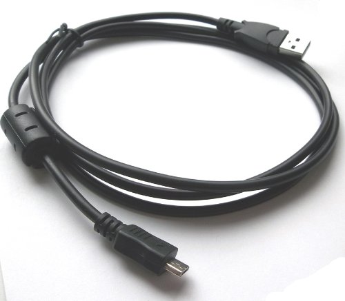 Best Price USB Charger Cable Cord Lead Wire for Kodak Playsport Zx3, Playsport Zx5, Playtouch Zi8, PlayFull Ze1, PlayFull Ze2, PlayFull Waterproof Digital Camcorder Cable - 5 Feet Black - Hi-Tech Dealz®