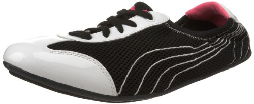 Puma Women's Karlie Fashion Sneaker,Black/Fluorscent Pink,9.5 B US