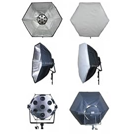Ardinbir Studio Photography 7 head Fluorescent Continuous Lamp Light bulb socket panel with 38/95cm Softbox & soft diffuser