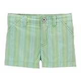 Toddler Girls' Cherokee Striped Shorts - Thick Mint