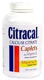 Citracal Calcium Citrate - Calcium with Vitamin D - 200 Caplets