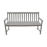 Gartenbank Sitzbank Parkbank Göteborg FSC Eukalyptus weiss Image du produit