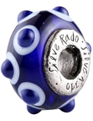 SilveRado(tm) AD2-09 Murano Glass Daveys Locker Bead / Charm