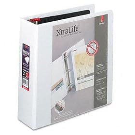ClearVue XtraLife Slant-D Presentation Binder, 3 Capacity, White