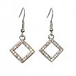 Earrings - E108 - Small Crystal Diamonds ~ Clear AB