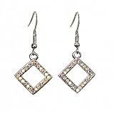Earrings - E108 - Small Crystal Diamonds ~ Clear AB