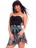 Sexy Damen Sommer Kleider Sublevel Cocktail Minikleid Partykleid Longtop Bandeaukleid, Gr��e:M