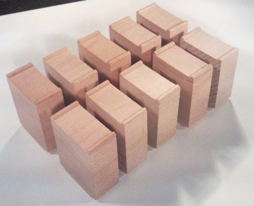 Set of 10 Standard Riser Blocks fit Thomas Wooden Railway Brio sets and track