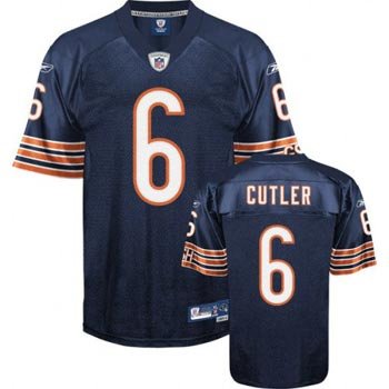 Jay Cutler Chicago Bears Navy Reebok Premier Jersey - XL