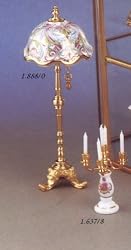 Reutter Porcelain Art Deco Miniature Standing Lamp