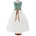 FAYBOX Sequins Glitter Flower Girl Long Pageant Tulle Wedding Dress