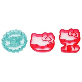 Hello Kitty 3pc Cookie Cutter Set (BPA Free)