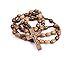 Intercession First Wood Rosary - Made in Brazil (Walnut - 6/8mm Beads