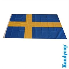 Original Handycop� Flagge Fahne F91764 Schweden Konungariket Sverige Landesflagge Nationalflagge Handelsflagge - 90 x 150 cm - wetterfeste Qualit�t