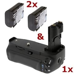 Delamax Batteriegriff & 2 Akkus f�r Canon EOS 7D - ersetzt BG-E7, LP-E6 in Originalqualit�t (Delamax by Phottix)