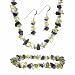 Sterling Silver Multi Color Stone Chip Jewelry Set